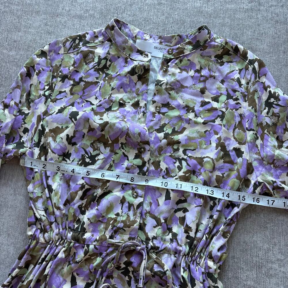 Floral Maxi Dress Cinch Waist - Picture 5 of 5